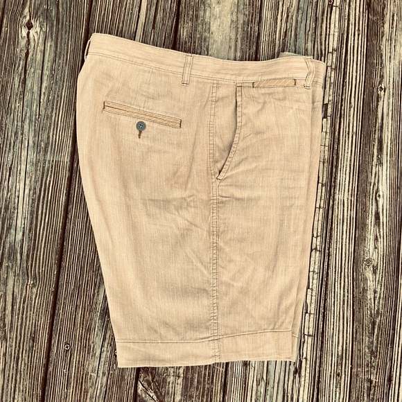 Caribbean Other - Caribbean Mens Flat Front Shorts Tan 34
